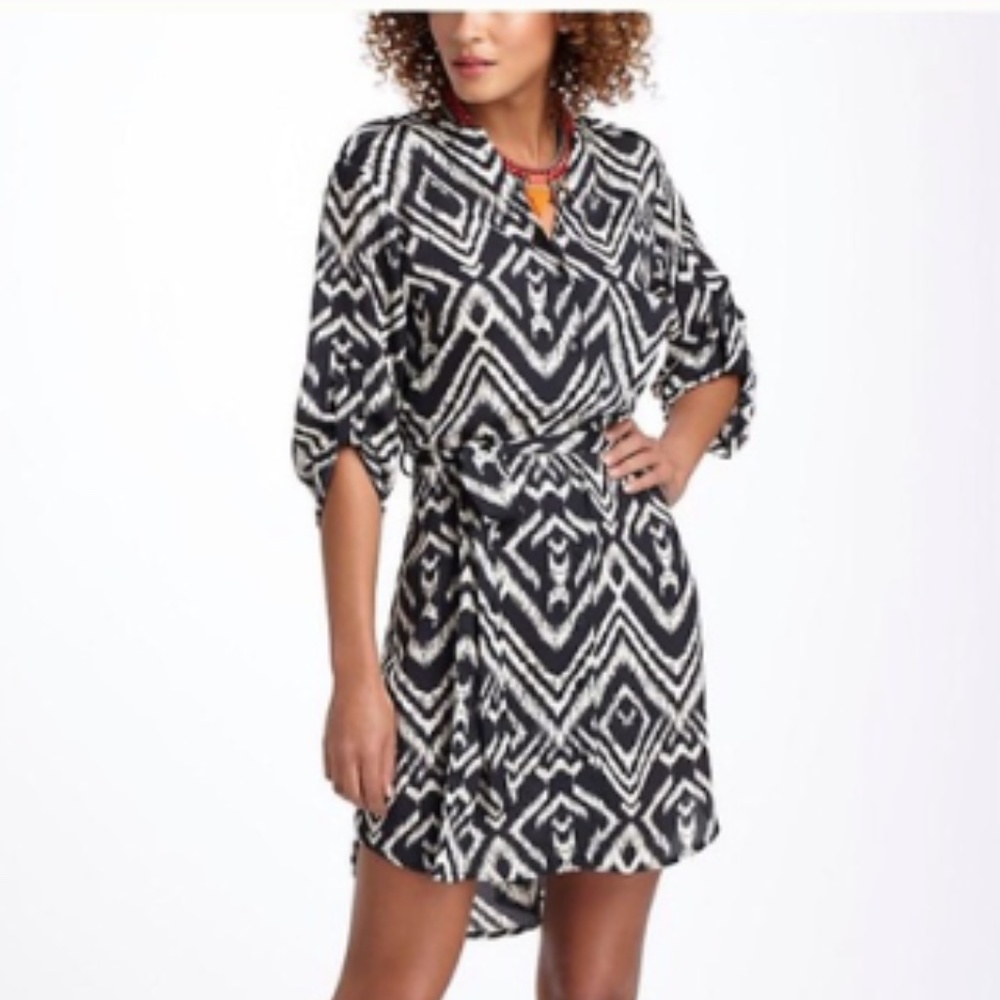 Anthro Maeve ‘Ikat’ Frequencies Tribal Shirtdress